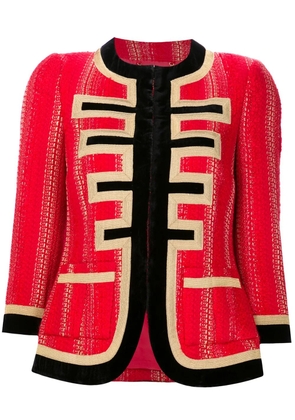 Givenchy lurex tweed jacket - Red