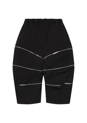 Black Comme Des Garçons zip-detail trousers