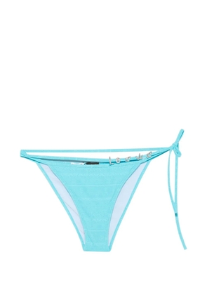 LOEWE logo-charm side-tie bikini bottoms - Blue