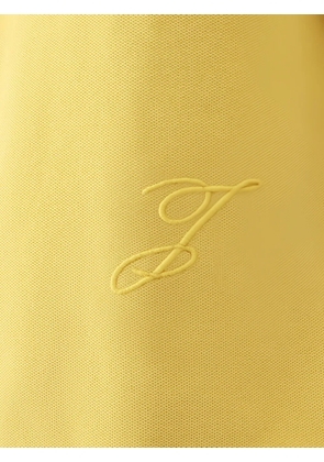 Jacquemus embroidered-logo knit polo shirt - Yellow