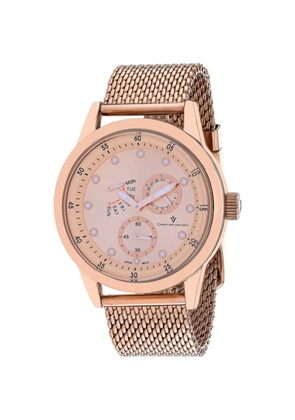 CHRISTIAN VAN SANT Rio mesh-strap 44mm watch - Pink