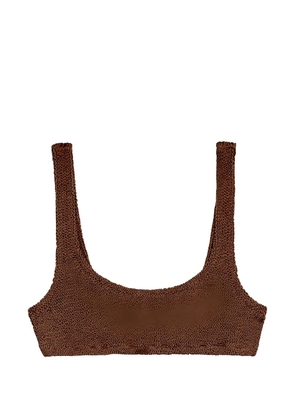 MC2 Saint Barth Naima Elise crinkle-effect bikini top - Brown