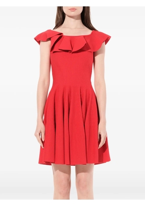 Alexander McQueen ruffle flared mini dress
