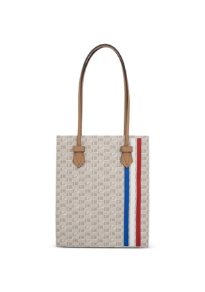 Moreau MM Cannes stripe-detail tote bag - White