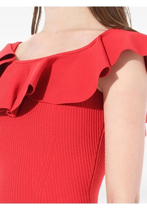 Alexander McQueen ruffle flared mini dress