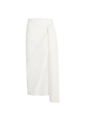 KHAITE Shay skirt - White