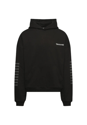 We11done Punk Teddy hoodie - Black