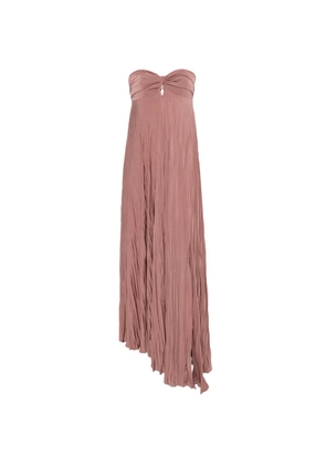 RAME crinkled-finish strapless maxi dress - Pink