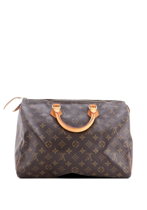 Louis Vuitton Pre-Owned Speedy Handbag Monogram Canvas 35 satchel - Brown
