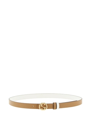 Gucci reversible thin belt - Neutrals
