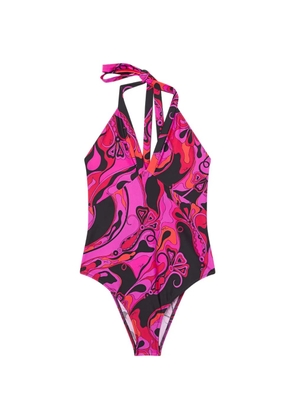 PUCCI Orchidee-print swimsuit - Pink