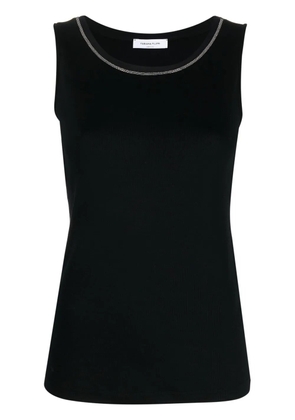Fabiana Filippi ball-chain trim tank top - Black