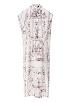 Fabiana Filippi printed silk dress - White