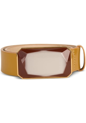 Silvia Tcherassi Dora leather belt - Yellow