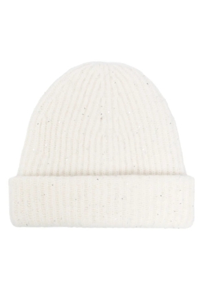 Fabiana Filippi ribbed-knit beanie - Neutrals