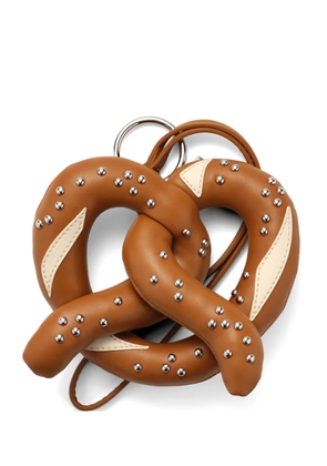 Marc Jacobs pretzel-shape bag charm - Brown