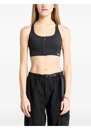 Reebok zip-front sports bra - Black