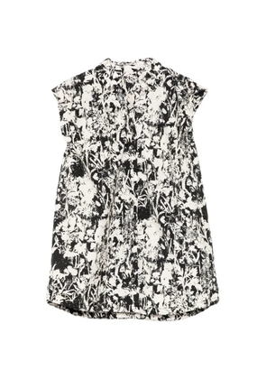 JNBY floral-print sleeveless blouse - Black