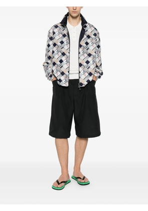 FENDI crochet polo shirt - Neutrals