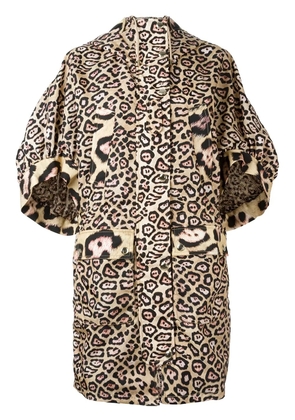 Givenchy oversize leopard print coat - Neutrals