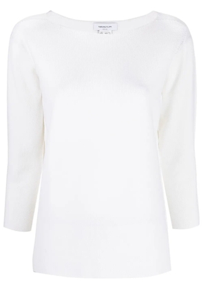 Fabiana Filippi three-quarter length sleeved top - White