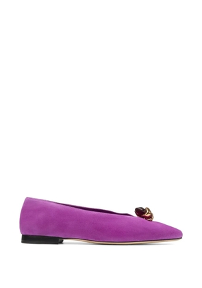 Jimmy Choo Margot embellished ballet flats - Purple