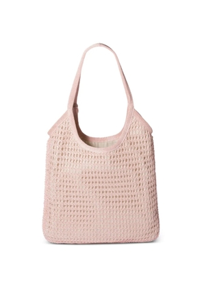 Miu Miu Ivy raffia crochet bag - Pink