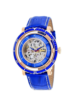 CHRISTIAN VAN SANT Dome skeleton 21mm watch - Blue