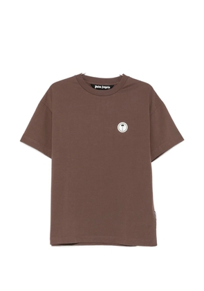 Palm Angels logo-patch T-shirt - Brown
