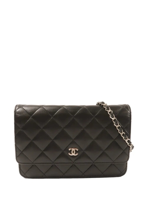 CHANEL Pre-Owned Interlocking CC quilted shoulder bag - Black