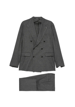 Tagliatore double-breasted checked suit - Grey