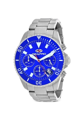 SEAPRO logo-detail 43mm watch - Blue