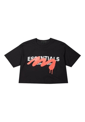 Black Score Essentials cropped T-shirt