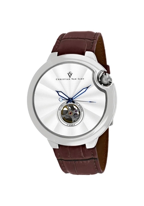 CHRISTIAN VAN SANT Cyclone automatic 46mm watch - Silver