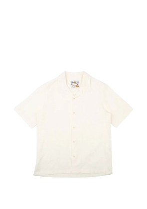 Naked and Famous Aloha jacquard shirt - White