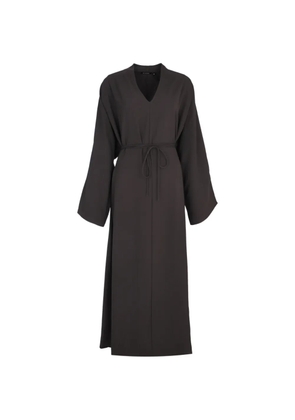 Bouguessa Muriella belted silk dress - Brown