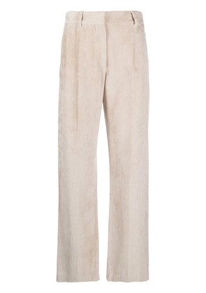 Brunello Cucinelli corduroy wide-leg trousers - Neutrals