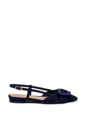 FRAU buckle-detail suede slingback pumps - Blue