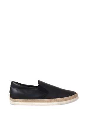 Tod's braided-trim espadrilles - Black