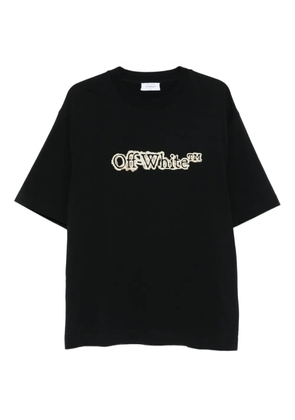 Off-White logo-logo T-shirt - Black