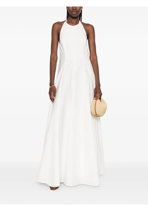 Brunello Cucinelli halterneck maxi dress - White