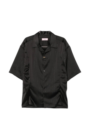 Martine Rose striped short-sleeve shirt - Black