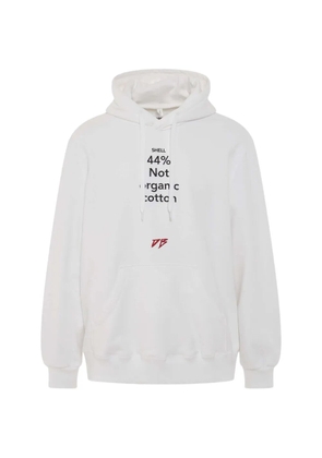 Doublet logo-detail hoodie - White