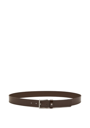 BOSS square buckle belt - Brown