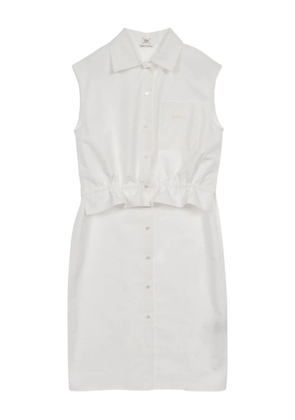 Hermès Pre-Owned 20s shirt dress pocket detail dress - White