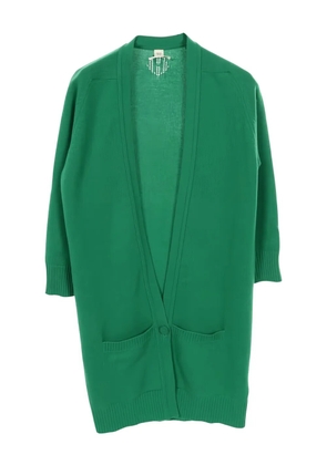 Hermès Pre-Owned 00's button cashmere cardigan - Green