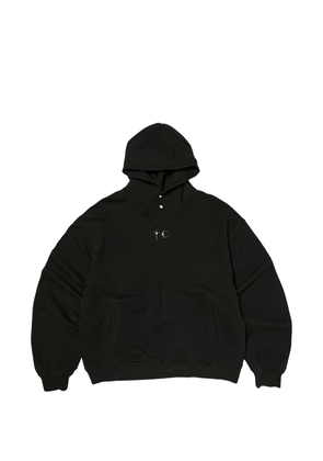 THUG CLUB logo-detail long-sleeve hoodie - Black