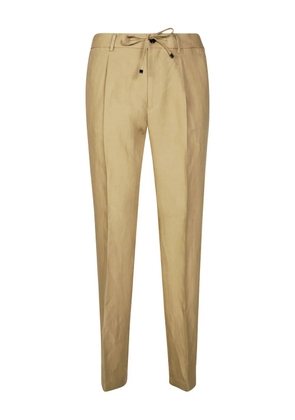 Berwich drawstring pleated trousers - Neutrals