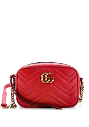 Gucci Pre-Owned GG Marmont Shoulder Bag Matelasse Leather Mini crossbody bag - Red