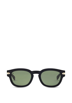 Hublot Eyewear matte-finish round-frame sunglasses - Black